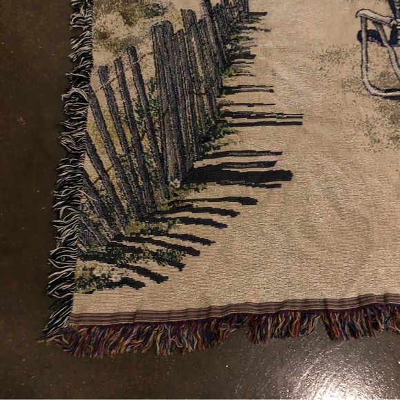 Beautiful Beach Scene Tapestry Blanket - Picture 3 of 4